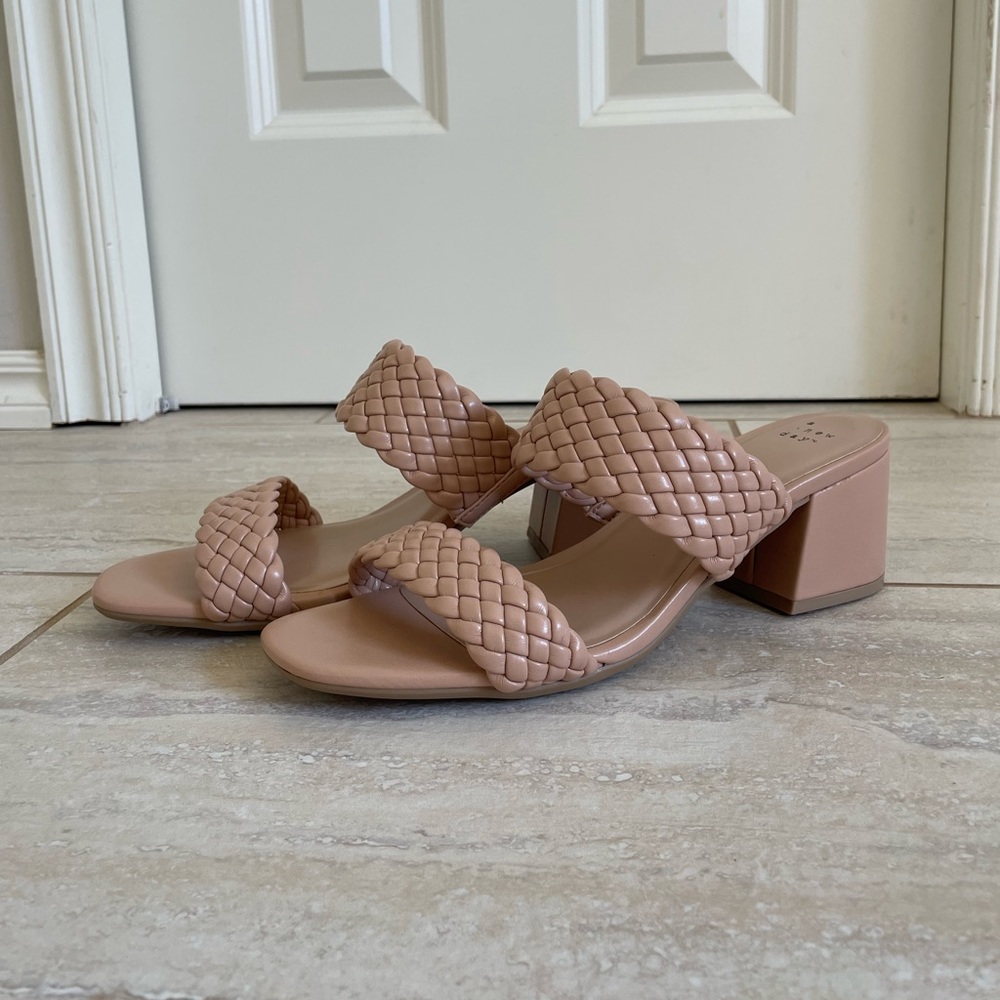 Target- A New Day Nude Heel Sandals Size 8.5